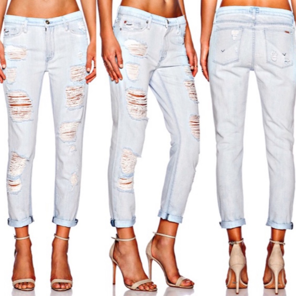 HUDSON JEANS Jude Slouch Skinny Crop small for me 😞